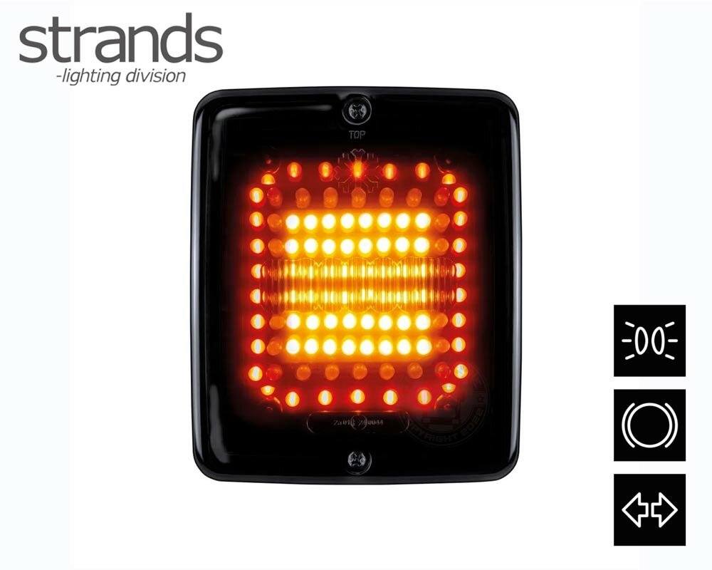 STRANDS Bloc Lampe Fumée Look 24V Câble 2.5m E-Mark