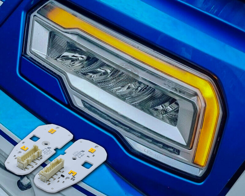Luci diurne DRLDNG Bianche a Ambra Adatte per Nuova Generazione DAF XF XG XG+ Set Montaggio Facile