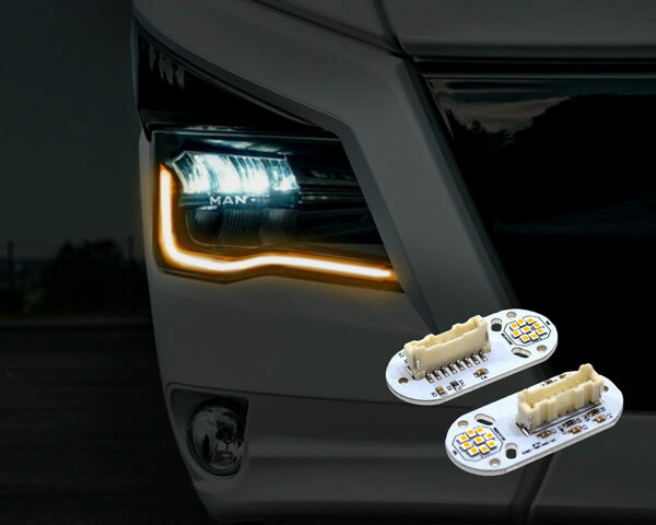 MAN Luci diurne arancioni 5W LEDS