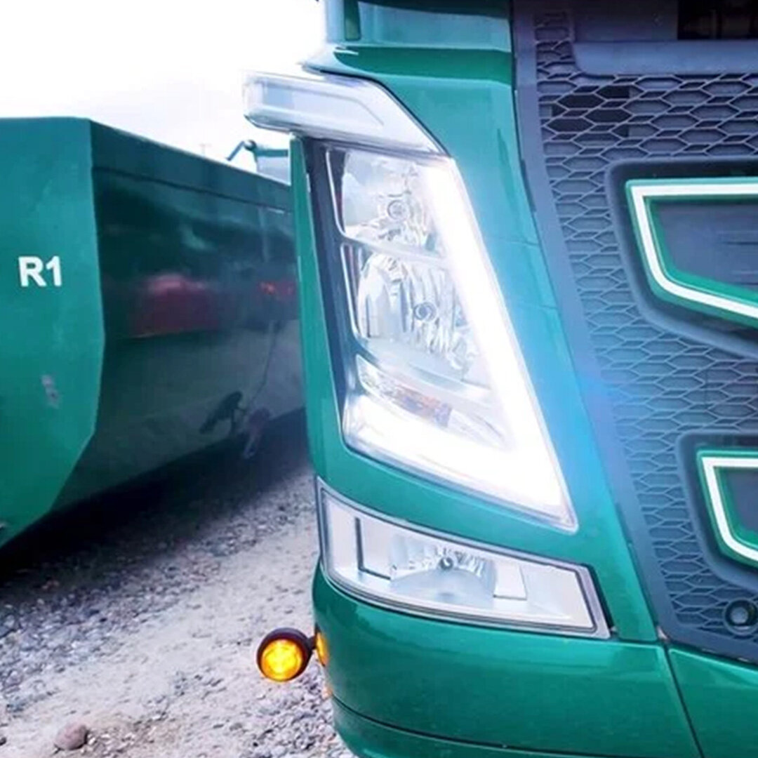 Ensemble de feux de jour à LED bicolores pour VOLVO FH4 ambre et blanc chaud 2000 lumens