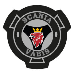Autocollant Emblème Scania 09 Vabis Finition 3D Autocollant