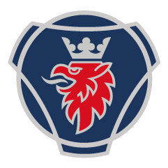 Autocollant Emblème Scania 100 Griffon Bleu