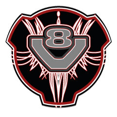 Autocollant Emblème Scania 22 V8 Pinstripe