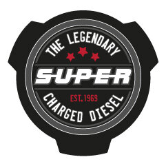 Scania Embleemsticker Super Charged Diesel 23