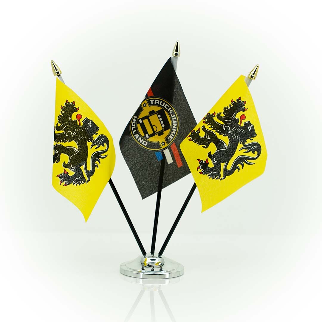 BANDIERA-VLA Bandiera 10x15cm Nero Supporto in Plastica Punta dell'Asta Dorata