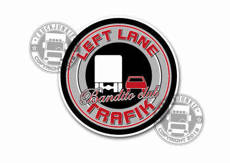 Left Lane Trafik Bandito Club Sticker 9cm