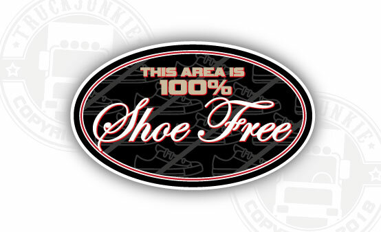 Autocollant 100% Shoe Free Full Print 14x8.5cm