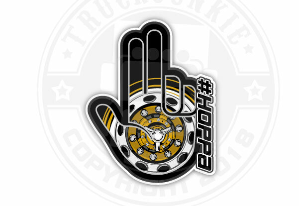 Hoppa Sticker 10x8cm