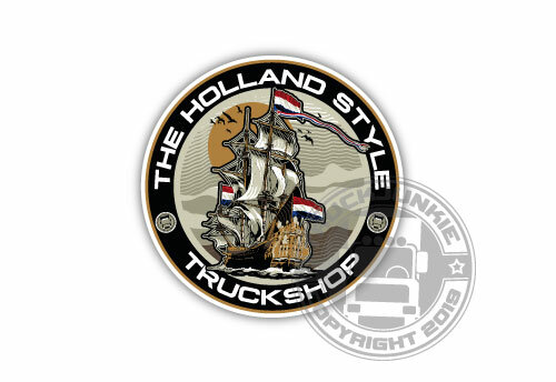 Autocollant Holland Truckshop 10cm