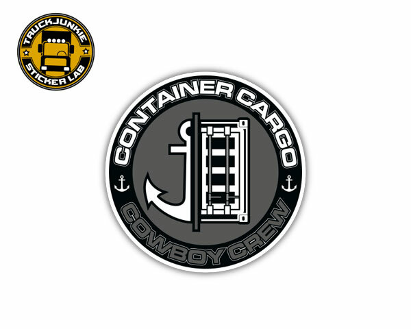 Autocollant Container Cargo Cowboy Crew 11cm