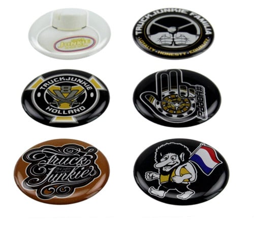 Set de 6 3D Deluxe Truckjunkie Ø 3,5 cm