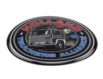 HOLLAND Truckers Allianz 141 Ø 7cm Hochwertige Drucksticker 3D Finish