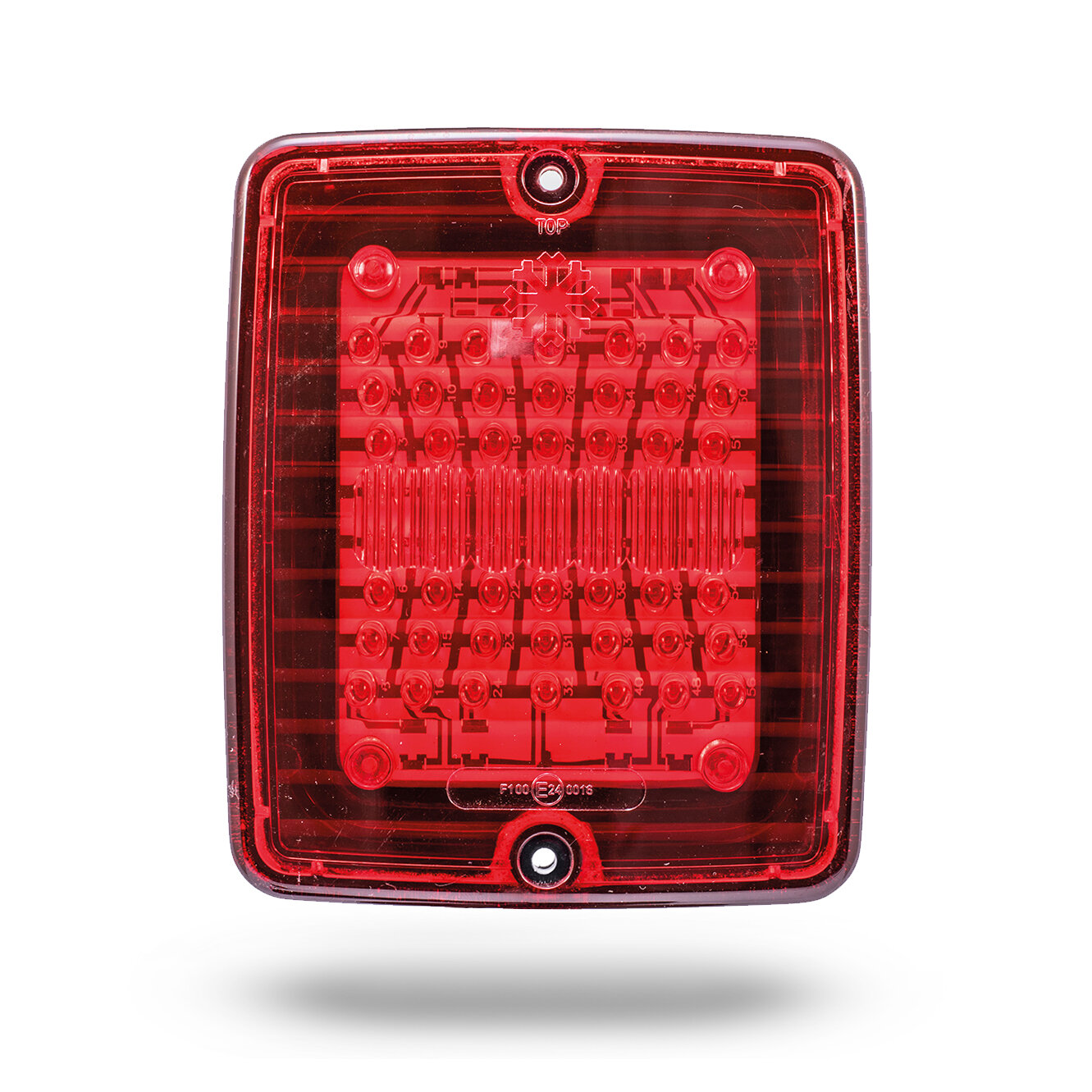 Feux arrière de camion 24V 130x110x45mm avec câble de 2,5 mètres