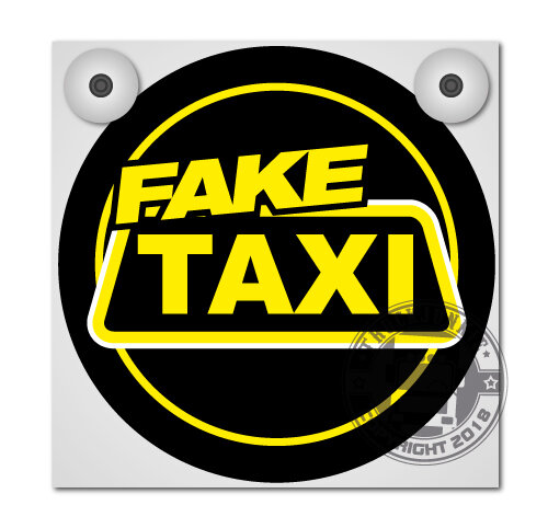 Faux Boîtier de Signalisation de Taxi Deluxe Complet