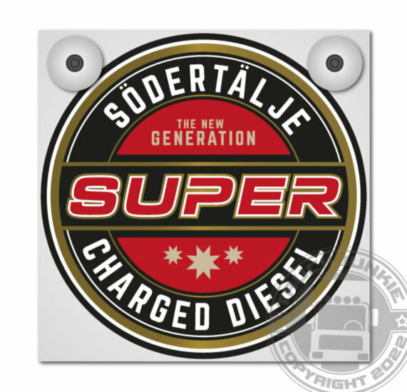 SUPER 2.0 Jeu de Plaques Avant SöDERTÄLJE Nouvelle Génération 18x18cm