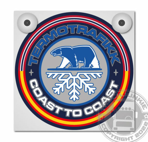 TERMOTRAFIKK Coast To Coast Plaque Avant Set 18x18cm Y Compris Ventouses