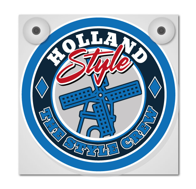 Truckjunkie Boîte Lumineuse 18x18cm Avec 1 Plaque Avant Incluant 2 Ventouses