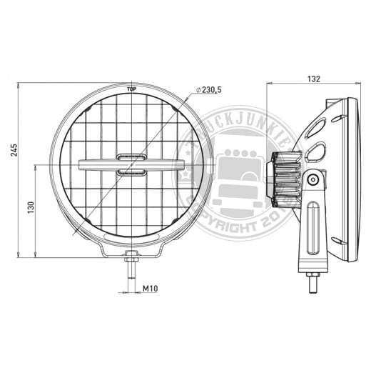 Projecteur LED complet - Anneau LED + Feu de position LEDLINE