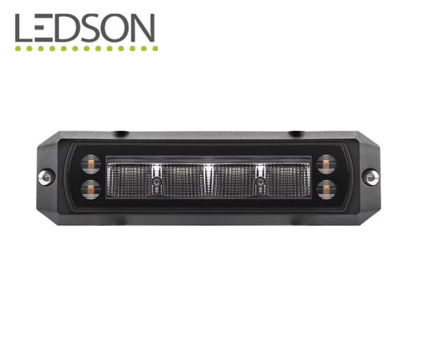 Ledson Luce di Retromarcia con Luce di Avvertimento Integrata E-Marcata 9-36V 4x8W 4x3W IP69K 164x41x61mm