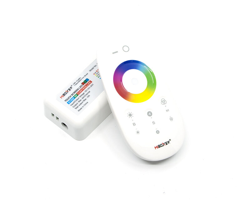 Contrôleur MA500197 pour bandes LED RGB et LED RGB 10 Ampères 12V 120W 24V 240W Télécommande tactile sans fil 433 MHz