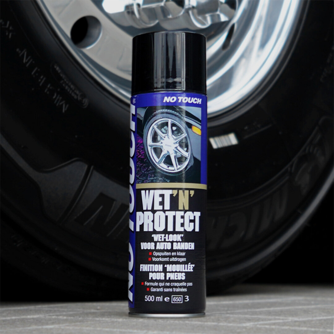 No Touch Tire Dressing Wet 'n' Protect Wet Look Spray 500 ml