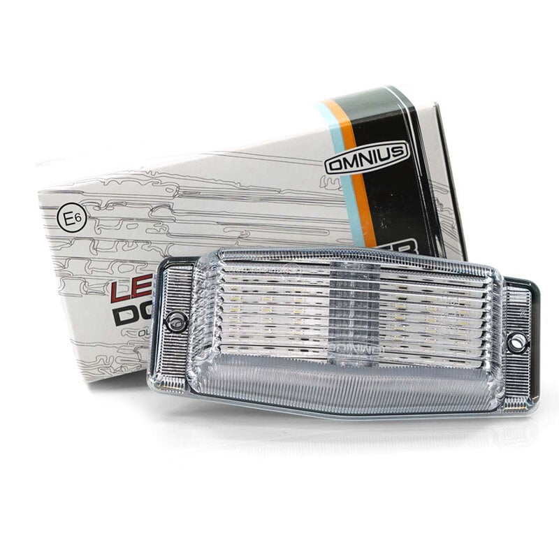 Omnius Oldskool LED Double brûleur Blanc brillant/Orange Commutable