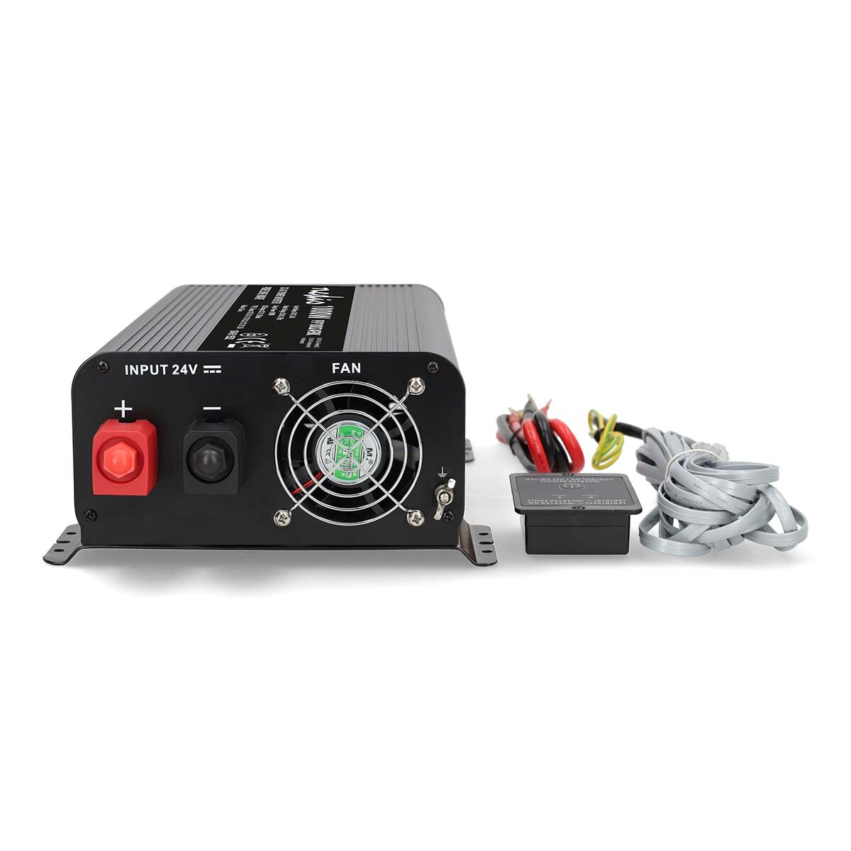 Nedis Onduleur Sinusoïdal Pur 24V 1000W Puissance de Crête 2000W