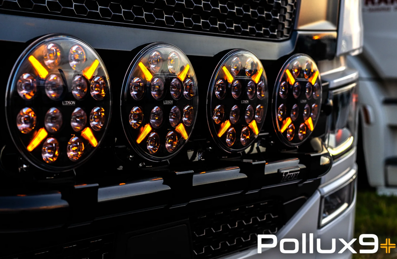 Ledson Pollux9+ Gen3 Projecteur 120W Avec Feu de Position Orange et Blanc