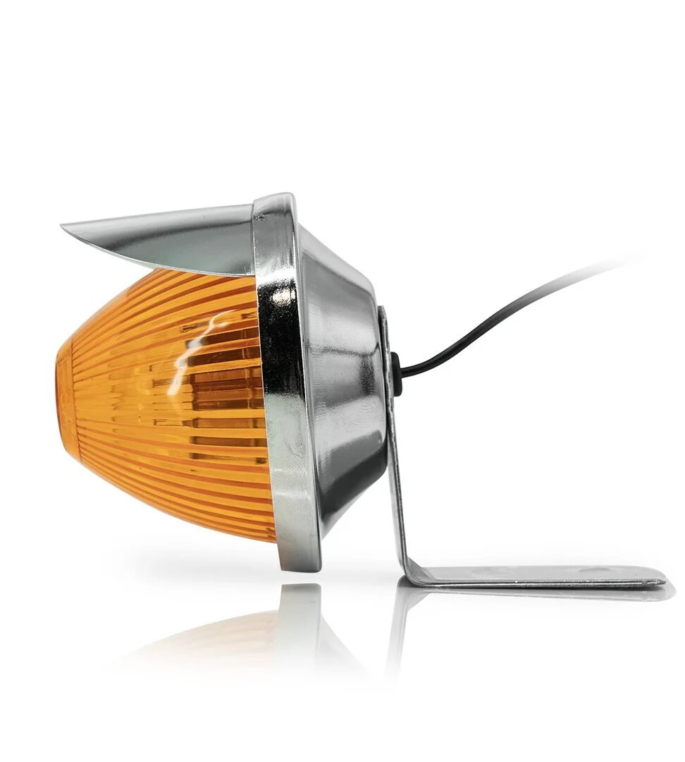 RSLO Oldskool Orange Style de Fenêtre Léger Pour Camions 12V/24V Avec Pare-soleil Intégré