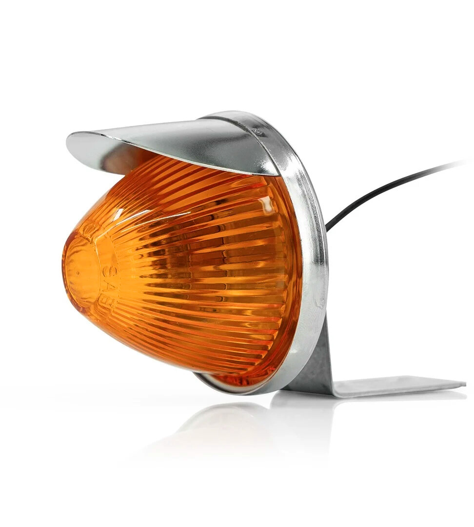 RSLO Oldskool Orange Style de Fenêtre Léger Pour Camions 12V/24V Avec Pare-soleil Intégré