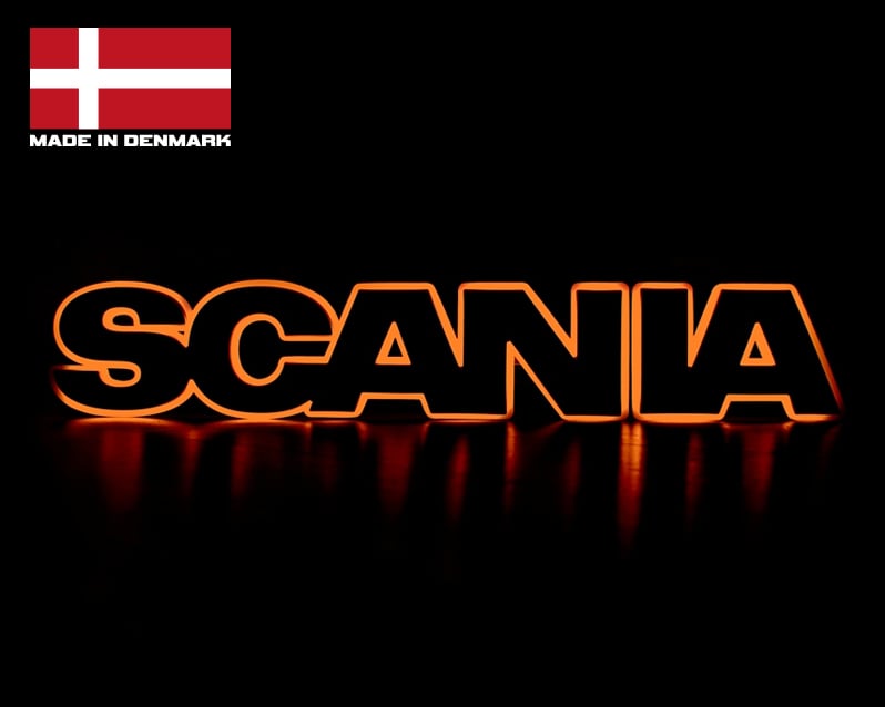 Plaque lumineuse LED Scania IP65 étanche adaptée pour logo de calandre d'origine 24V