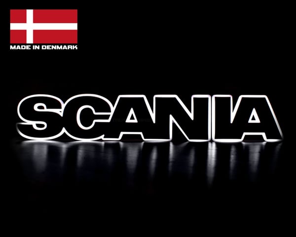 Plaque lumineuse LED Scania IP65 étanche adaptée pour logo de calandre d'origine 24V