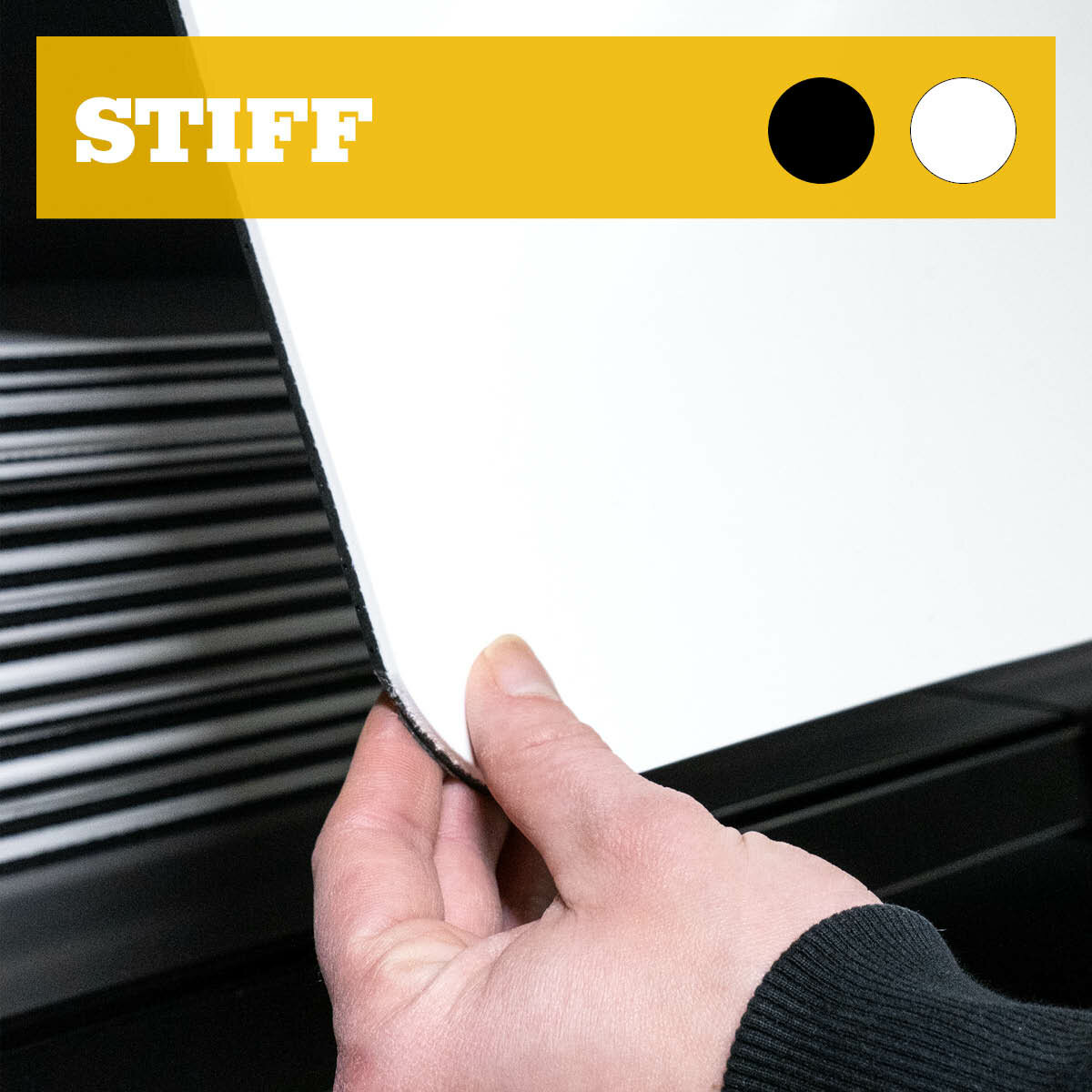 Spatlappen Stug 60x35cm Zwart Wit