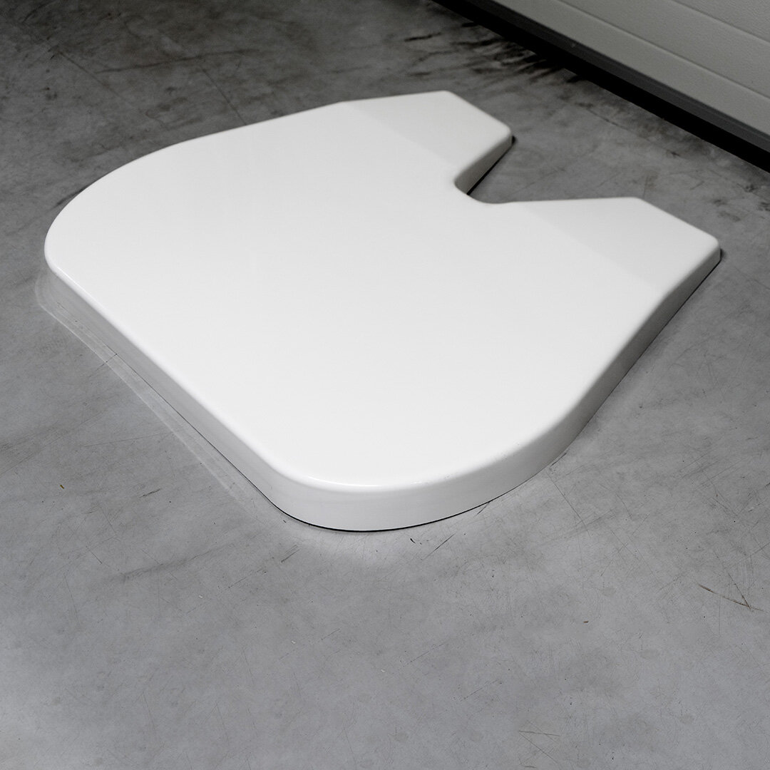 Plaque de couplage d'assiette universelle Couvercle de plaque Polyester blanc