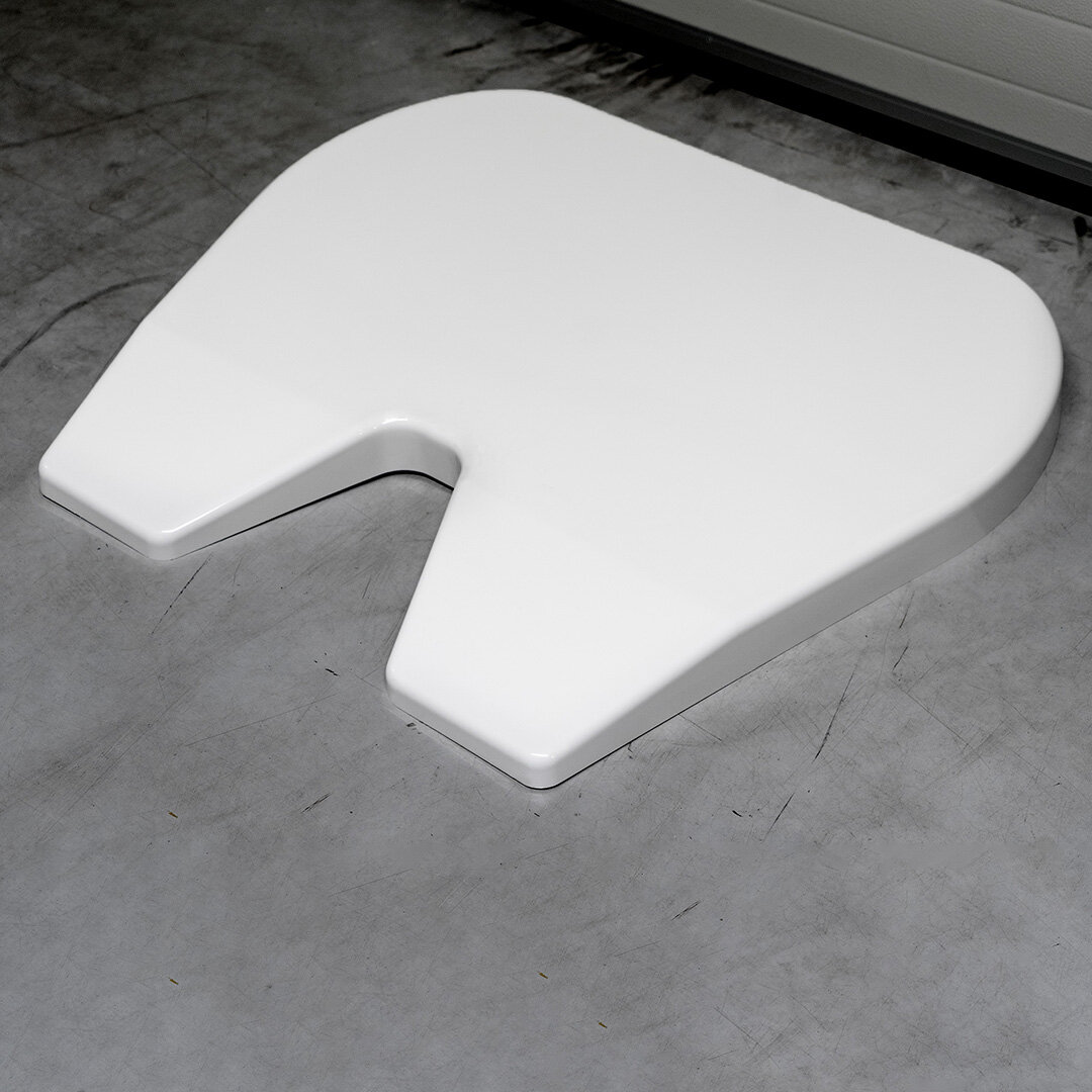 Plaque de couplage d'assiette universelle Couvercle de plaque Polyester blanc