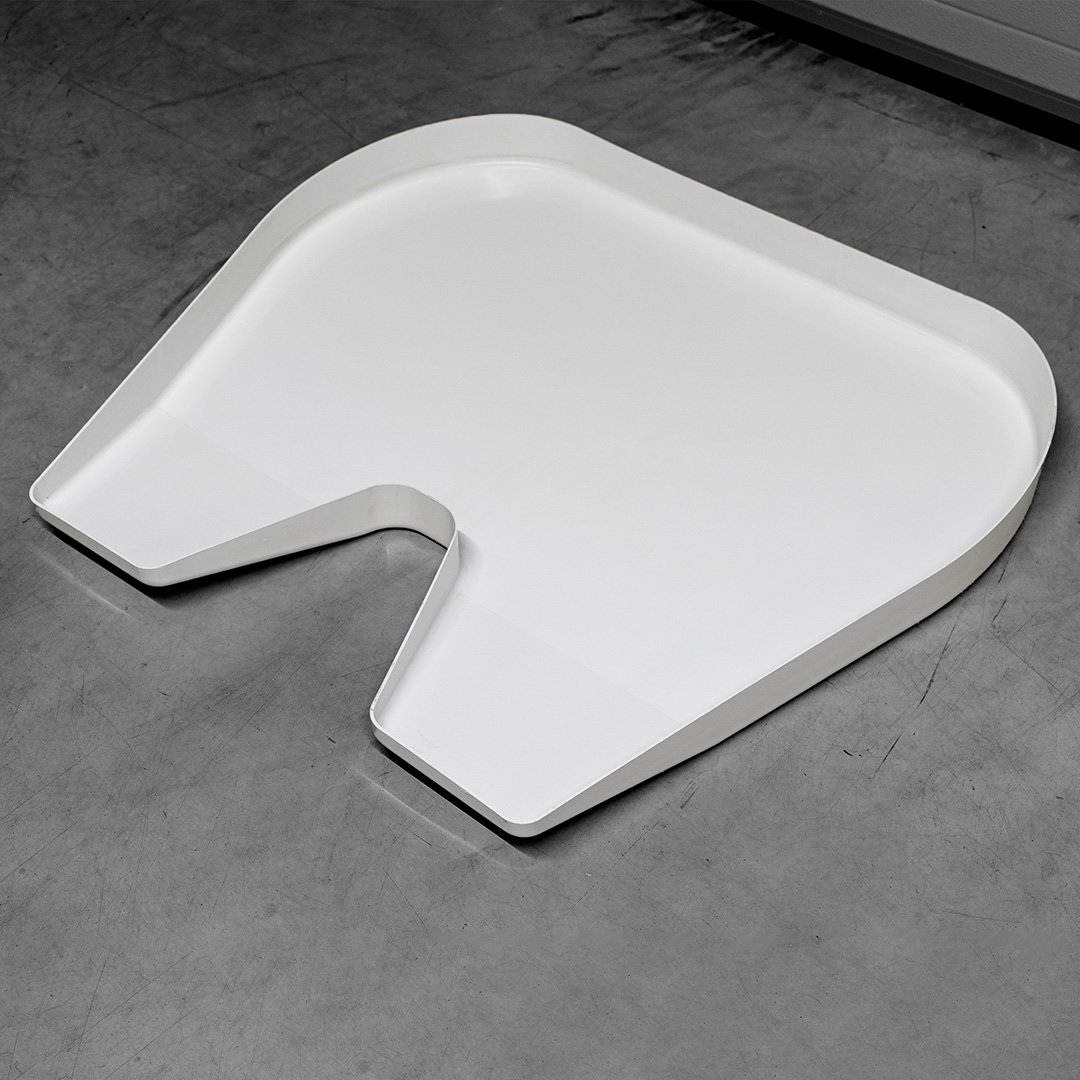 Plaque de couplage d'assiette universelle Couvercle de plaque Polyester blanc