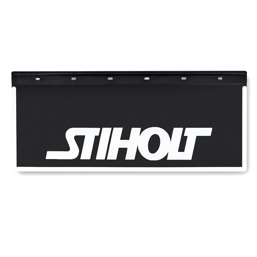 STIHOLT Bavette Noire 70x35cm Pare-chocs Avant Caoutchouc Par Set