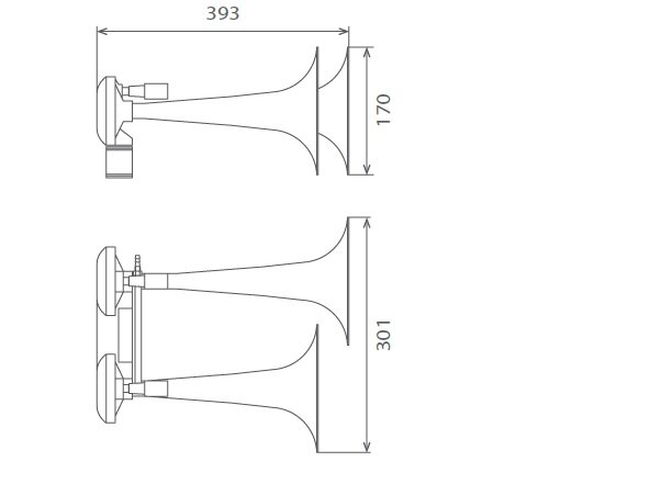 TGV horn 24V