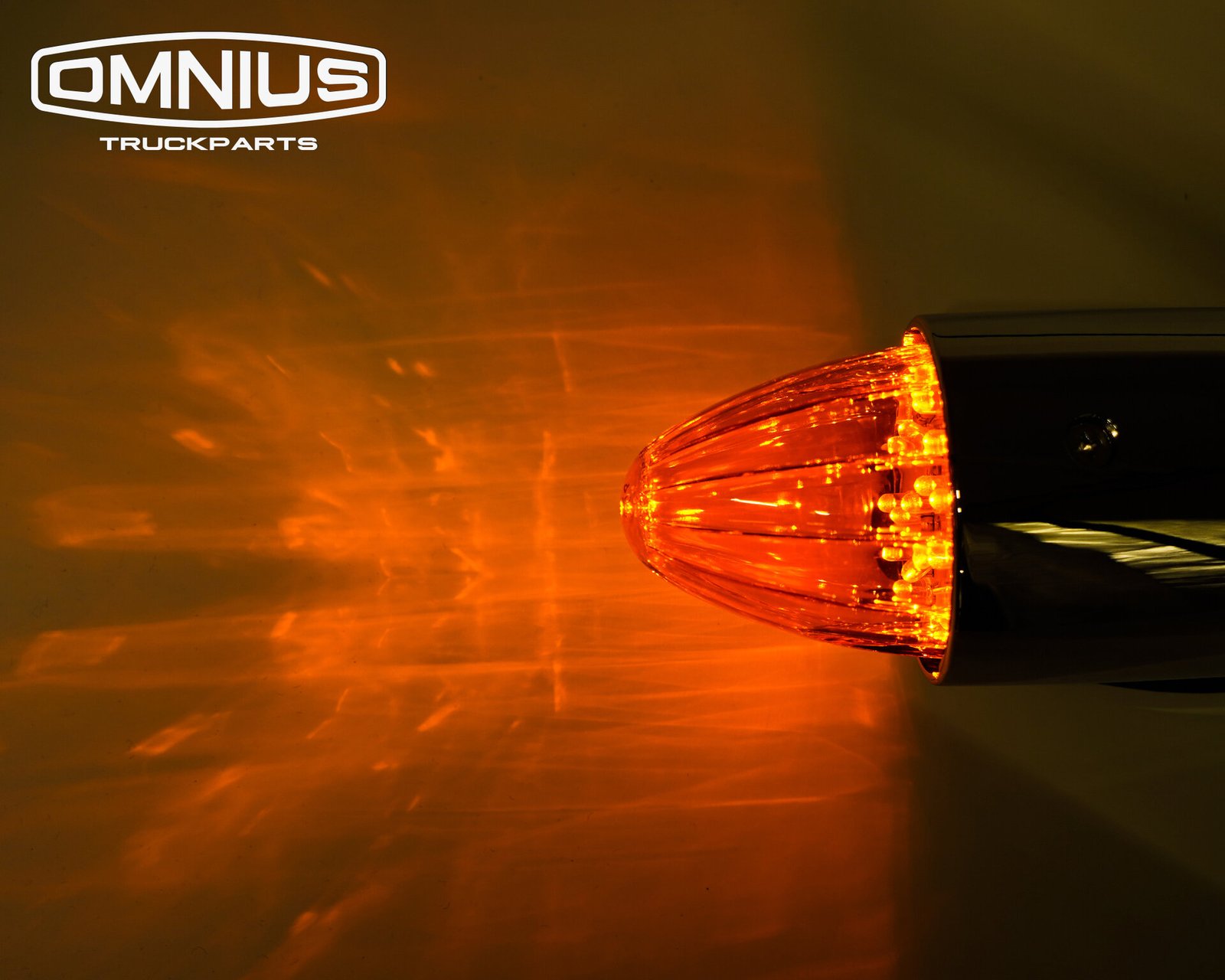 Omnius Torpedo Lampe LED 24 Volts 19 LEDs IP67 Polycarbonate ABS Chromé 380x85x80mm