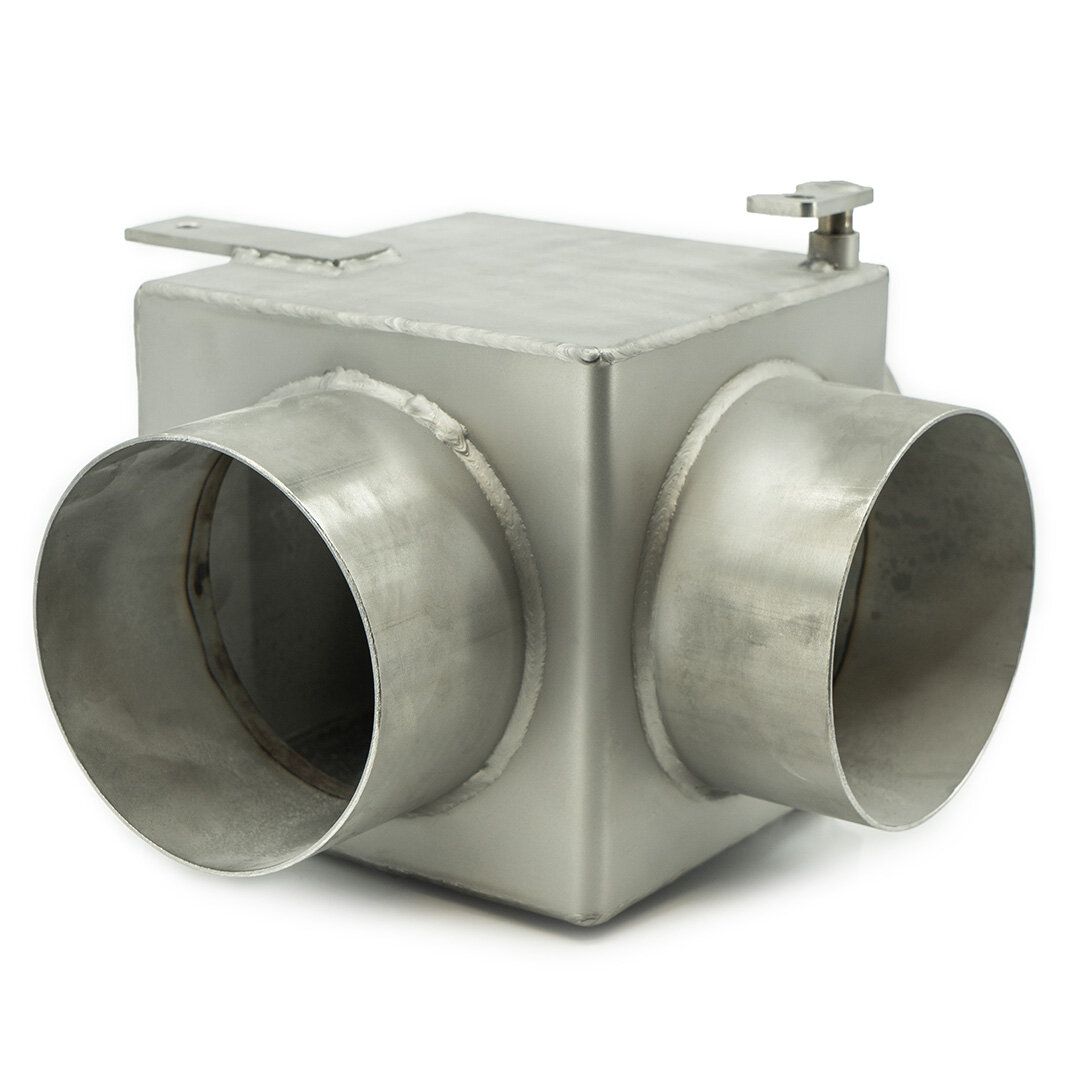 Valvola di scambio scarico in acciaio inox Cilindro a doppio effetto Elettrovalvola 24V 114mm 129mm