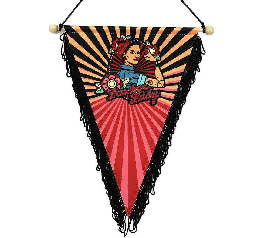 Fanion – Trucker Lady – 20 x 30 cm