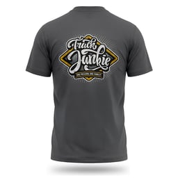 T-shirt Truckjunkie Gris Yellow Wybert