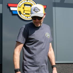 T-shirt Truckjunkie Gris Yellow Wybert