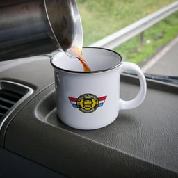 Tazza Truckjunkie Bianca con Logo