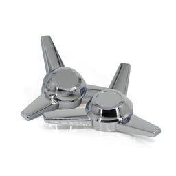 United Pacific 3-Bar Chrome Spinner