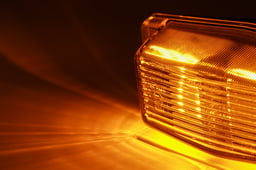 Omnius Oldskool LED Double brûleur Orange vif + Cadre