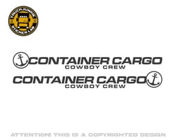Container Cargo Cowboy – Set d’autocollants