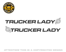Trucker Lady – Set d'autocollants