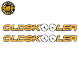 Oldsk-oo-ler - 2 couleurs - Set d'autocollants