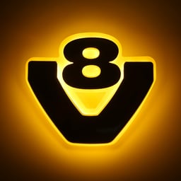 Base lumineuse pour emblème Scania V8, étanche